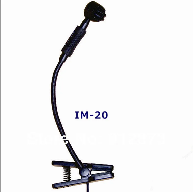 IM-20 наивысшего качества профессиональный саксофон микрофон для инструментов с крепежным зажимом Sax и адаптером питания XLR 48 V Phantom