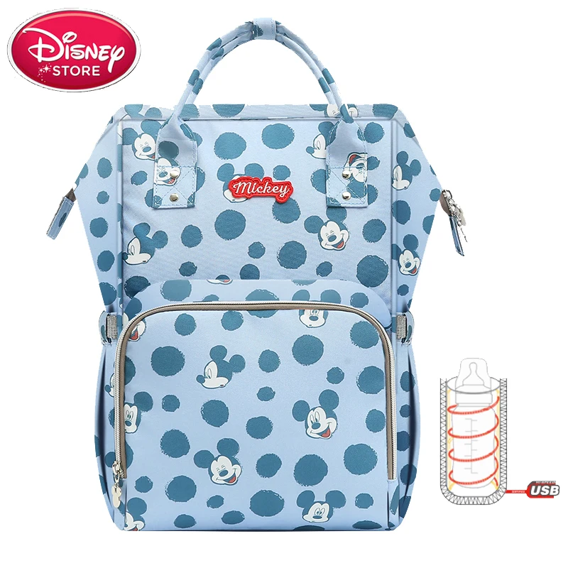 Disney Diaper Bag Backpack Mummy Minnie Mickey Big Capacity Travel Oxford Feeding Baby Handbag