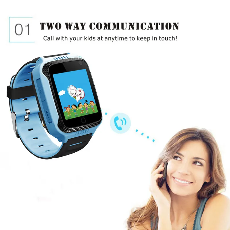  Kinder GPS tracker uhr Q529 Taschenlampe kind Kamera touchscreen SOS Anruf Location Baby Uhren armb