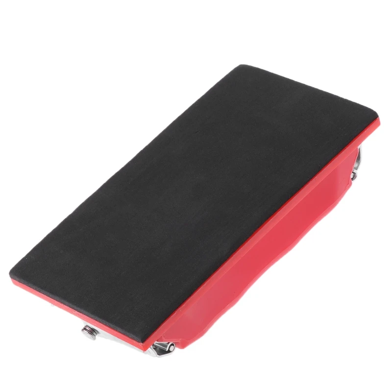 Rectangle Paper Grit Sandpaper Holder Hand Sander Red Black Small/Large
