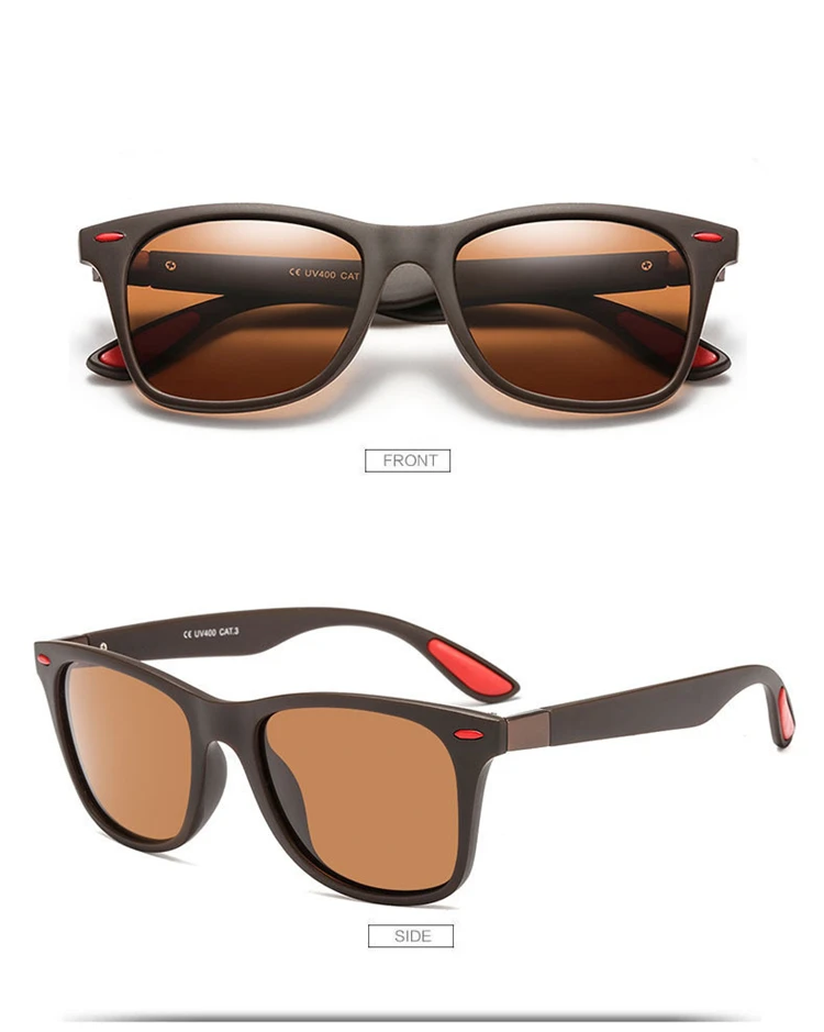 2019 New Square Polarized Sunglasses Men Women Brand Designer Vintage Driving Goggle Rivet Mirror Male Sun Glasses UV400 (6)