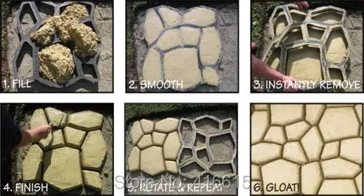 pavement mold steps