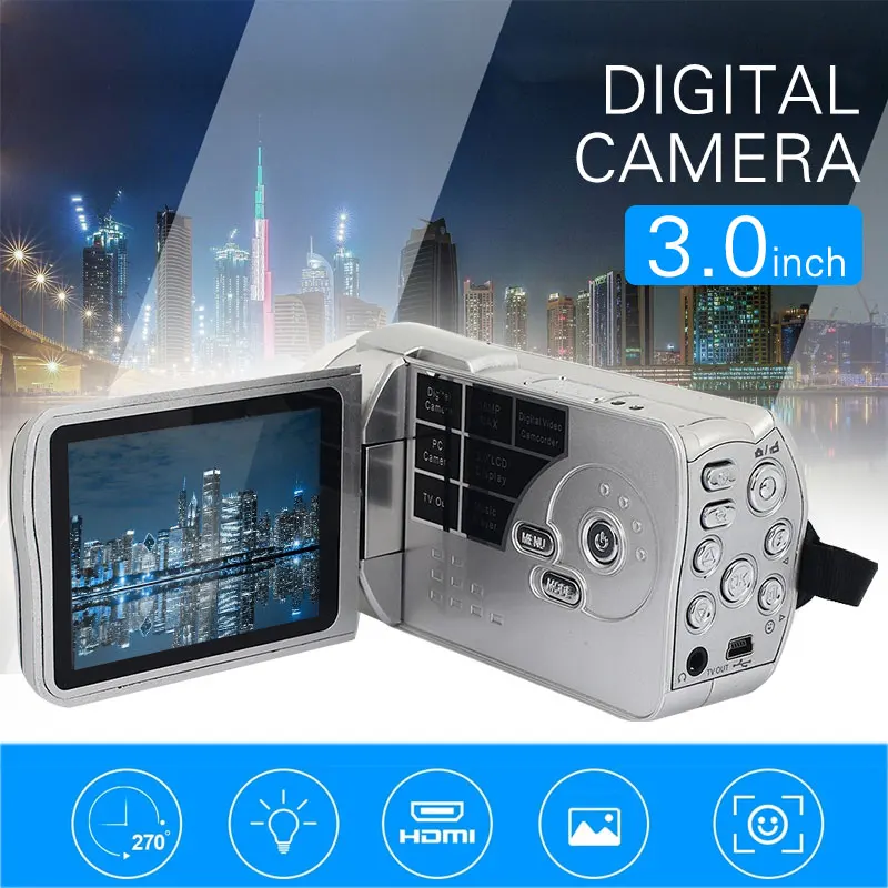 

FULL HD 720P 5MP 8X ZOOM Camcorder HD 720P 5MP 8X ZOOM DV Camcorder HD 5MP 8X ZOOM DV Camera Camcorder Support Sd Card Video