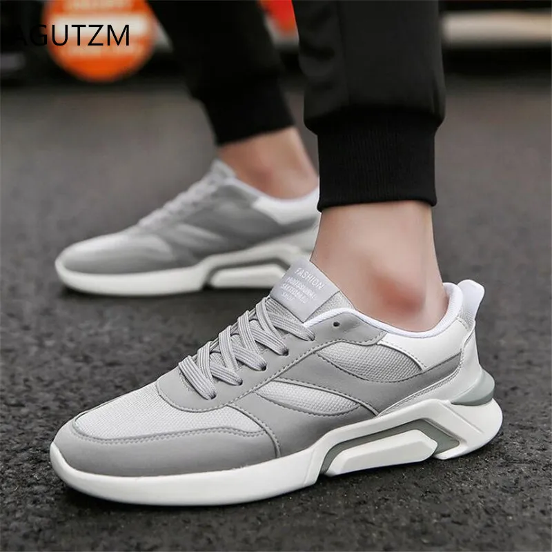 

AGUTZM 2019 New men shoes Breathable Comfortable Mesh Men Casual Shoes Lightweight Walking men Sneakers Tenis Feminino Y320