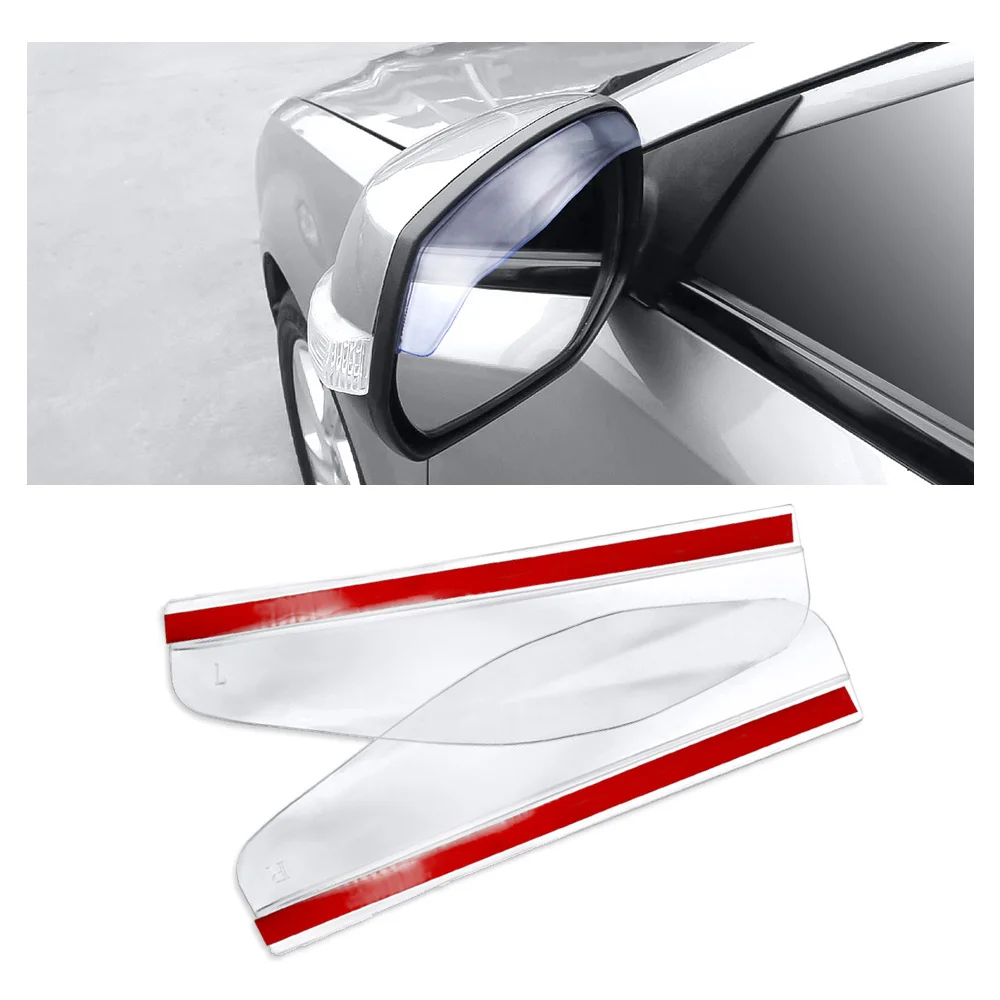 

2PCS Universal Car Rearview Mirror Rain Eyebrow Auto Car Rear View Side Rain Shield Snow Guard Sun Visor Shade Protector