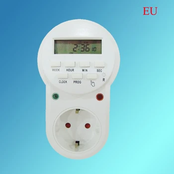 

Time Controller Push Button Switch EU Timer Switch Socket Digital Timer For Europe 16A250V