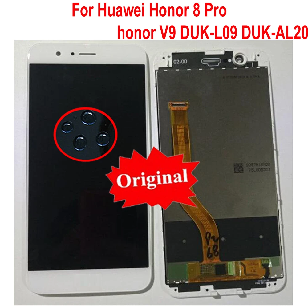 

LTPro Original Sensor LCD Display Touch Screen Digitizer Assembly with Frame For Huawei Honor 8 Pro / Honor V9 DUK-L09 DUK-AL2