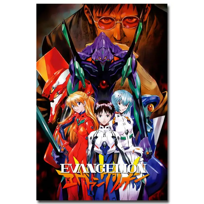 

NICOLESHENTING Neon Genesis Evangelion Anime Art Silk Poster 12x18 24x36inch Pictures IKARI SHINJI Asuka Langley Soryu 001