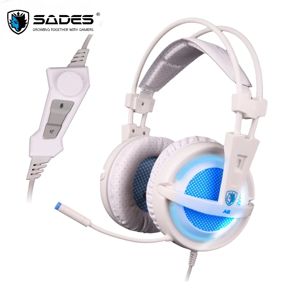 Virtual 7.1 Stereo Surround Gaming Headset USB Headphones LED Ear