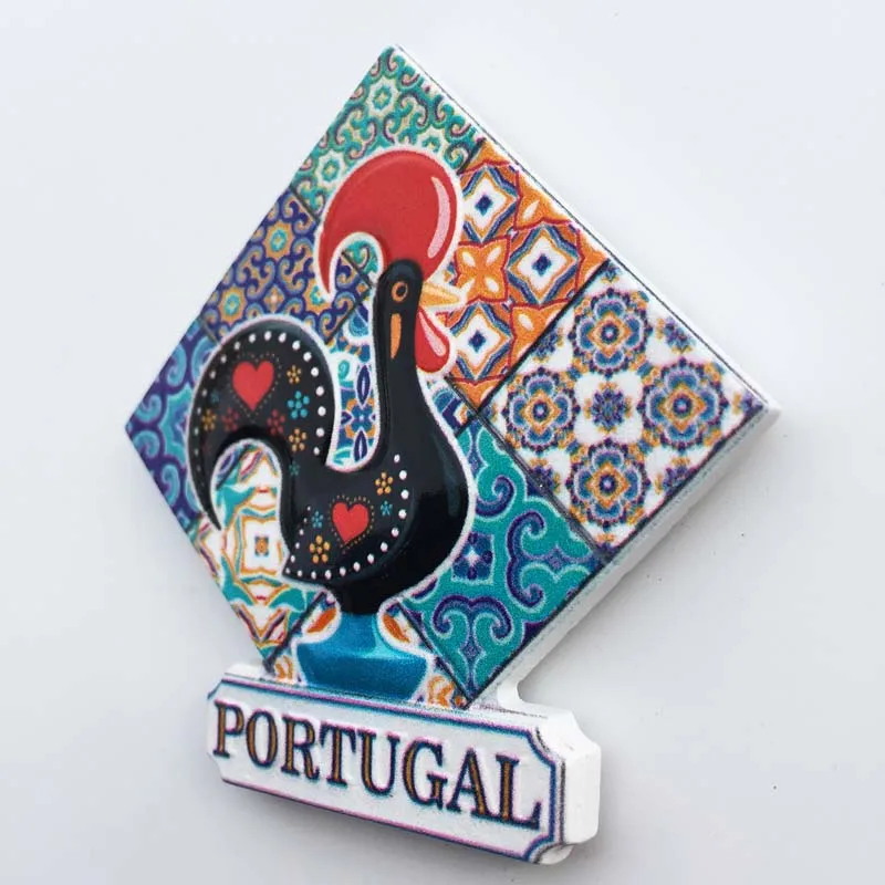 BABELEMI 1 шт. португальский петух Лиссабон трамвай гитара магниты на холодильник сувениры наклейки на холодильник подарок украшения для дома