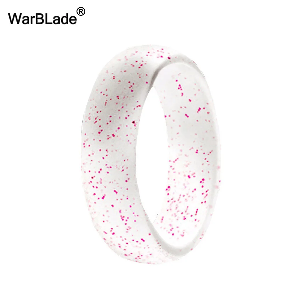 WarBLade 5.7mm Food Grade FDA Silicone Rings For Women Wedding Rubber Bands Hypoallergenic Flexible Silicone Finger Ring 5