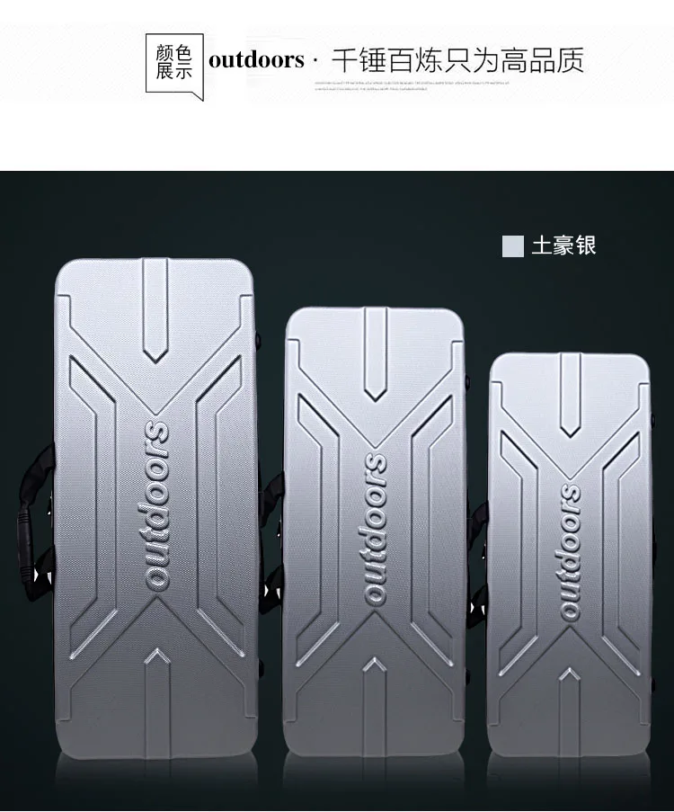 high quality protective long case outdoors luggage Fishing bag tactical box plastic toolbox safety box suitcase with foam lining