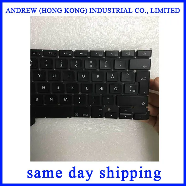 10 шт./лот новая DK клавиатура A1502 для Macbook Pro 13 ''Retina Датская 2013 2014 2015