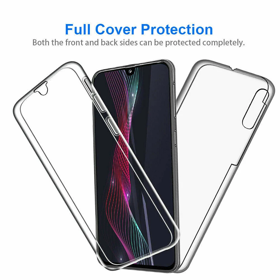 360 Full Cover Protective Phone Case For Xiaomi Redmi 6 6A Note 7 5 Pro 4 4x Silicone PC Cover For Xiaomi Mi 9 9 SE Phone Case