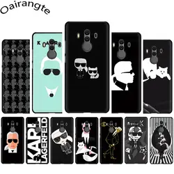 Рисунок Karl Lagerfeld мягкий чехол для мобильного телефона чехол для huawei Y6 9 2018 Коврики 10 20 Pro Lite Nova 3 3i