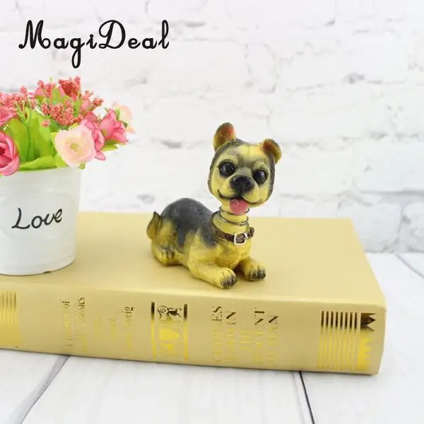 Cute Shaking Head Lucky Dog Puppy Pug Bobbing Heads Bobblehead Toy Aniaml Pet Figures Car Dashboard Auto Decoration