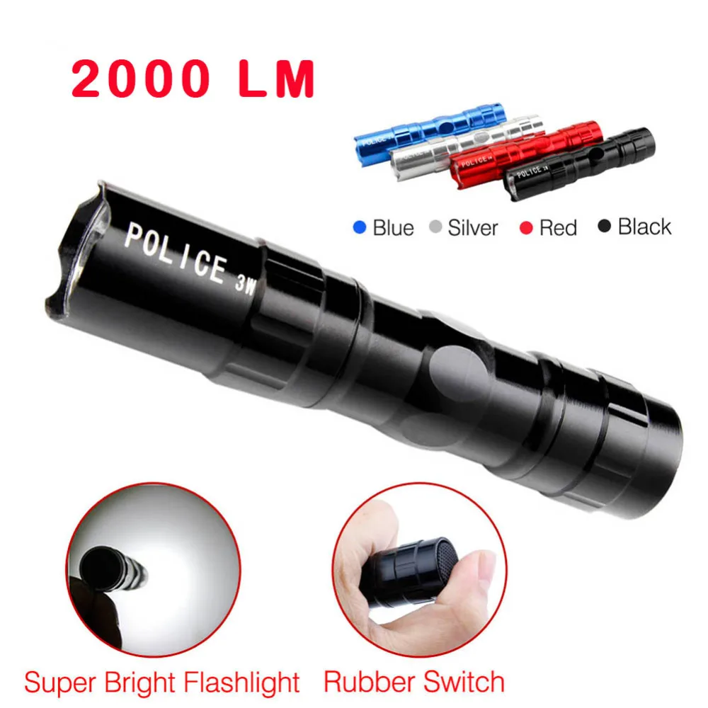 

2017 Mini 3W 2000 LM LED Flashlight Super Bright Medical Pen Light Keychain Portable For Camping Hiking
