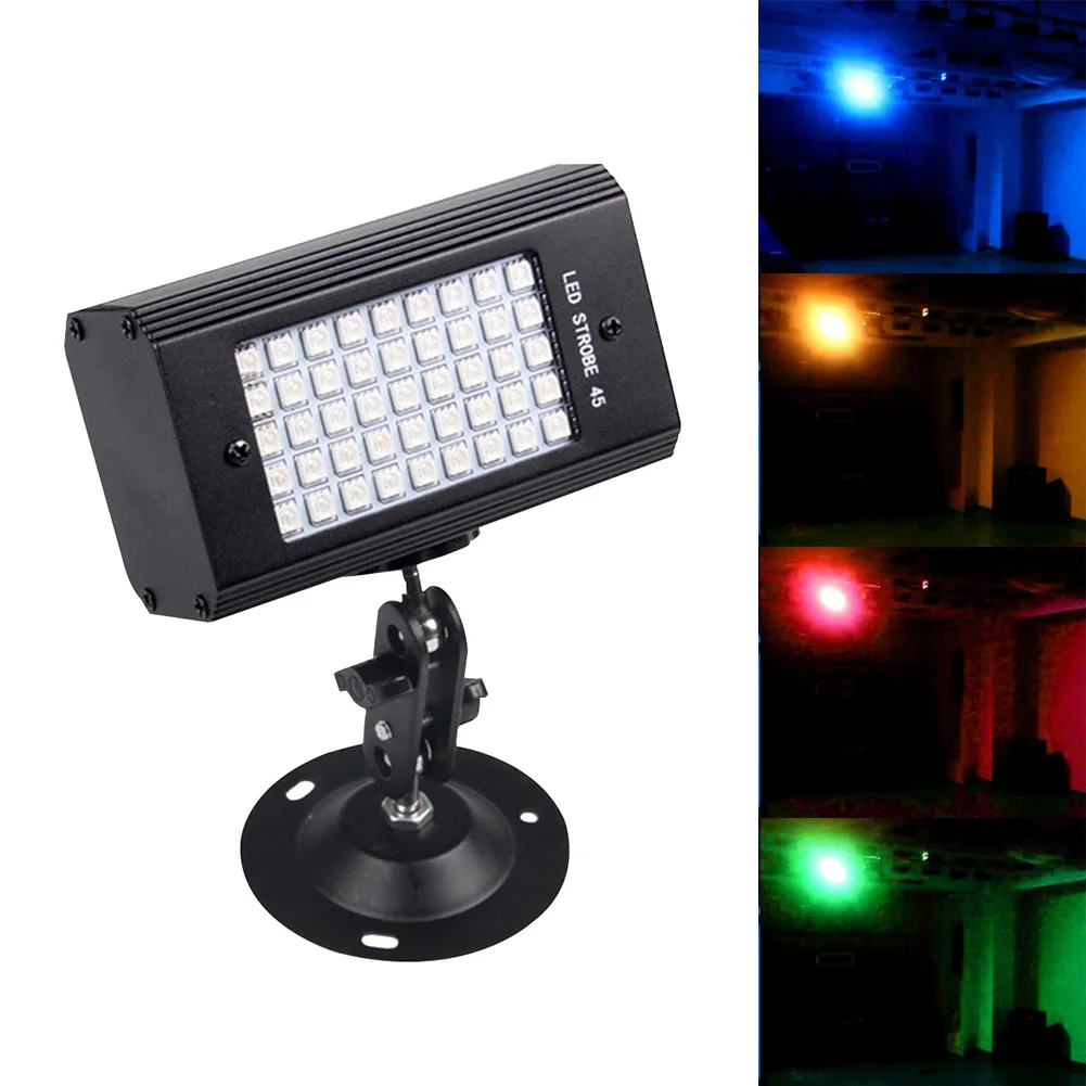 

Stage Lamp Disco Strobe Light Night Club Durable Rotary Sound Activated Wedding Party Professional USB Automated Flash Mini LED