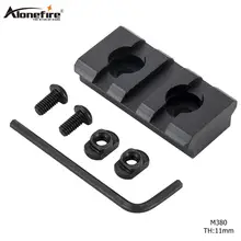 AloneFire M380 тактическая охотничья 40 мм 3 слота Алюминий Keymod круглое Крепление Пикатинни Вивера прицел для страйкбольного оружия крепление