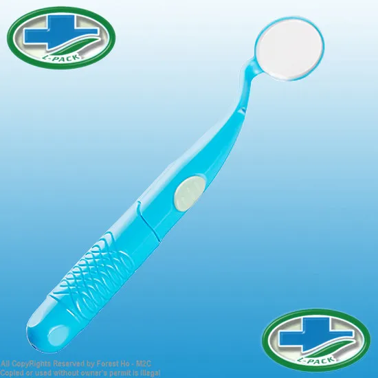 100 шт./лот Бесплатная доставка горит-pack супер яркий незапотевающий рекламные led стоматологическое зеркало подсветкой рот зеркало