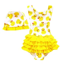 Детские купальники для девочек, цельные купальники из полиэстера, костюм бикини, пляжный купальник с героями мультфильмов наборы пляжной одежды K327