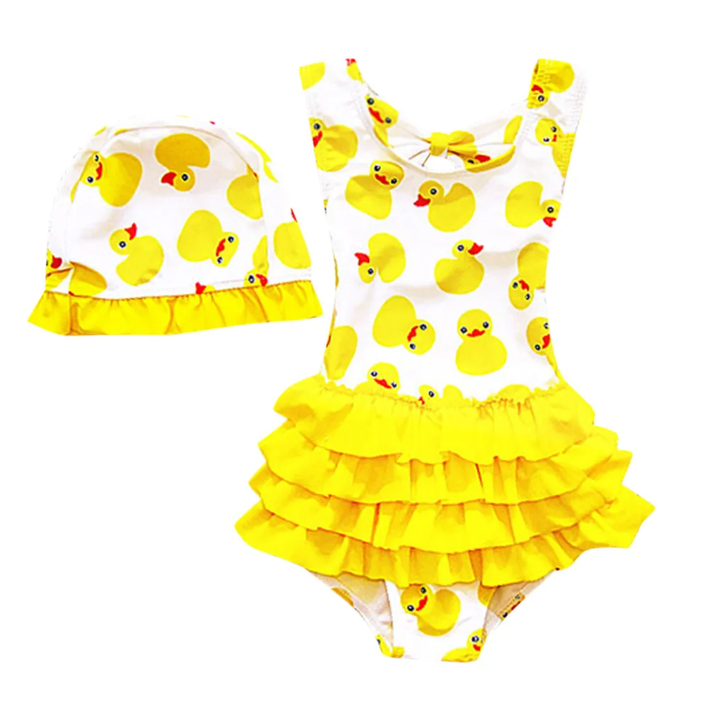 

Children Swimwear for Girls Kids Polyester One Piece Swimsuits Bathing Suit Bikini Beach Cartoon Swimsuit Beachwear Sets K327