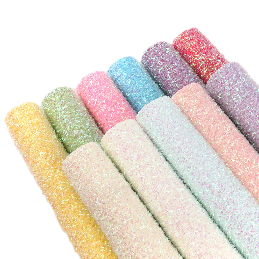 

David accessories 20*34cm Tinsel Sequins Leather Fabric Decor Patchwork For Hair Bow Handbags Handmade Materials DIY,1Yc6459