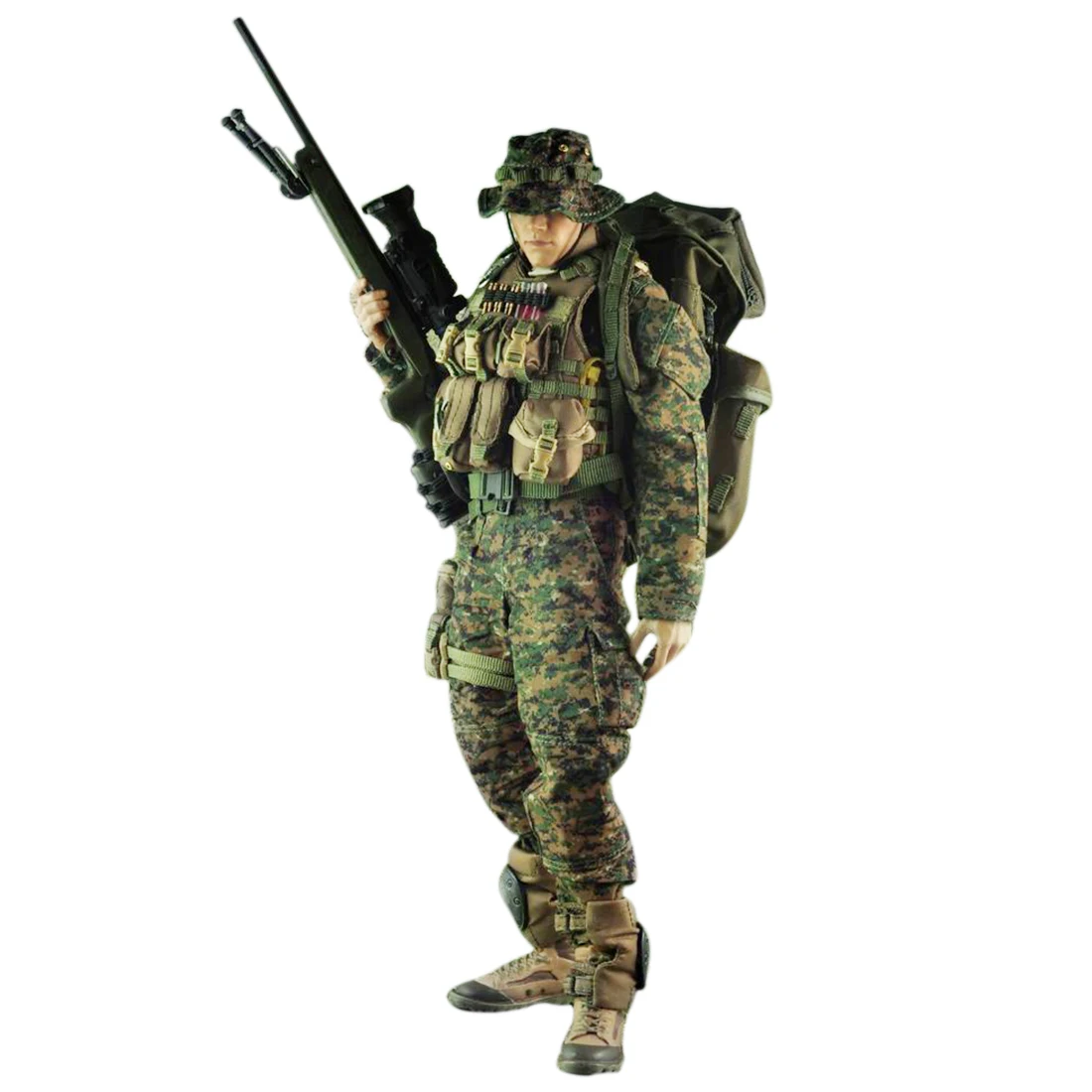 

VeryHot Military Soldier Model Suit Marine Sniper Uniform Equipment For 1/6 12 Inch Soldier Model (Body And Head Not Included)