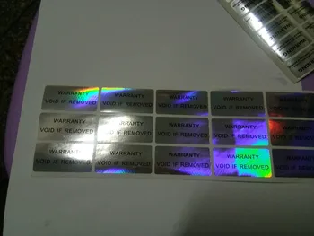 

500pcs Hologram VOID IF REMOVED Security Tamper Evident Warranty Stickers