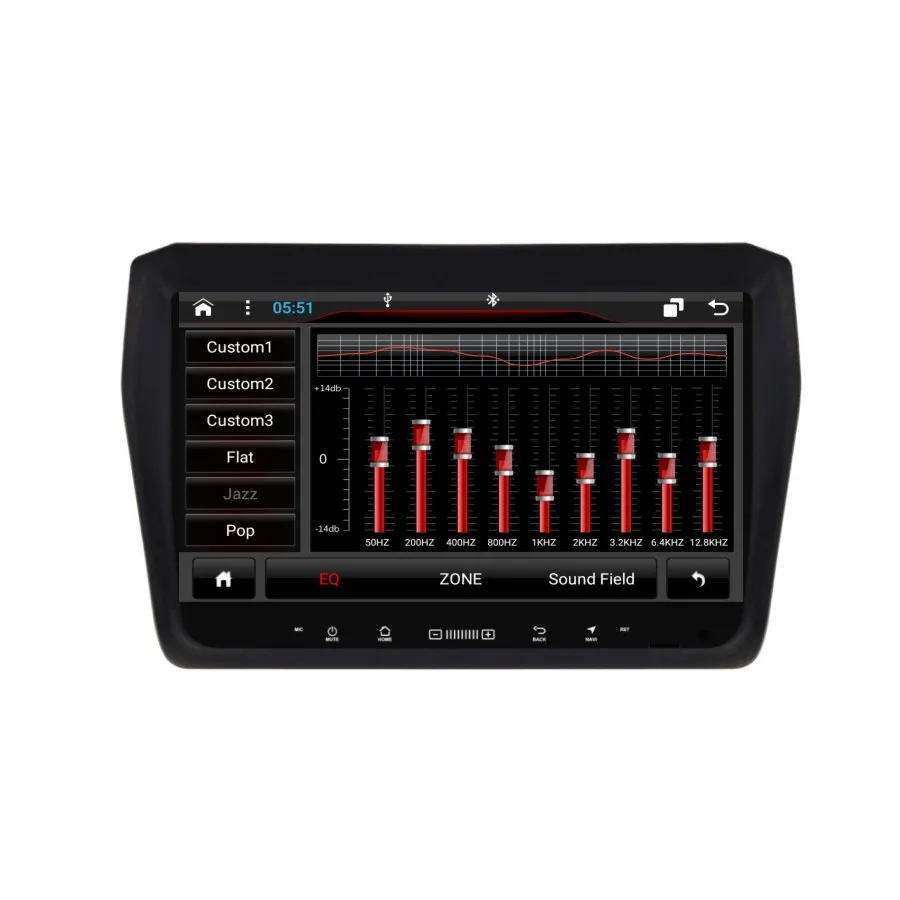 Top OTOJETA DSP stereo carplay android 8.1.2 car radio for 2017 Suzuki SWIFT Gps navigation ips screen video player tape recorder 4