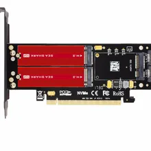 SK16-PRO NVME адаптер NGFF x16 PCI-E3 полный Скорость M.2 2280 алюминиевого листа Термальность проводимости Кремниевая пластина Вентилятор охлаждения SSD