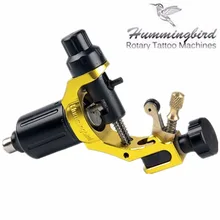 Hummingbird желтый Gen 1 роторная тату машина швейцарский мотор бесплатно RCA ШНУР