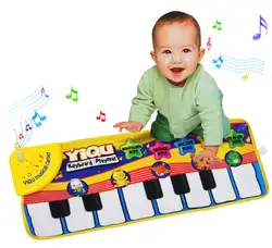 [Funny] Детская музыкальная спортивная игра, поющий коврик 72*28 см, Детская клавиатура для фортепиано, игрушка для животных, музыкальный коврик