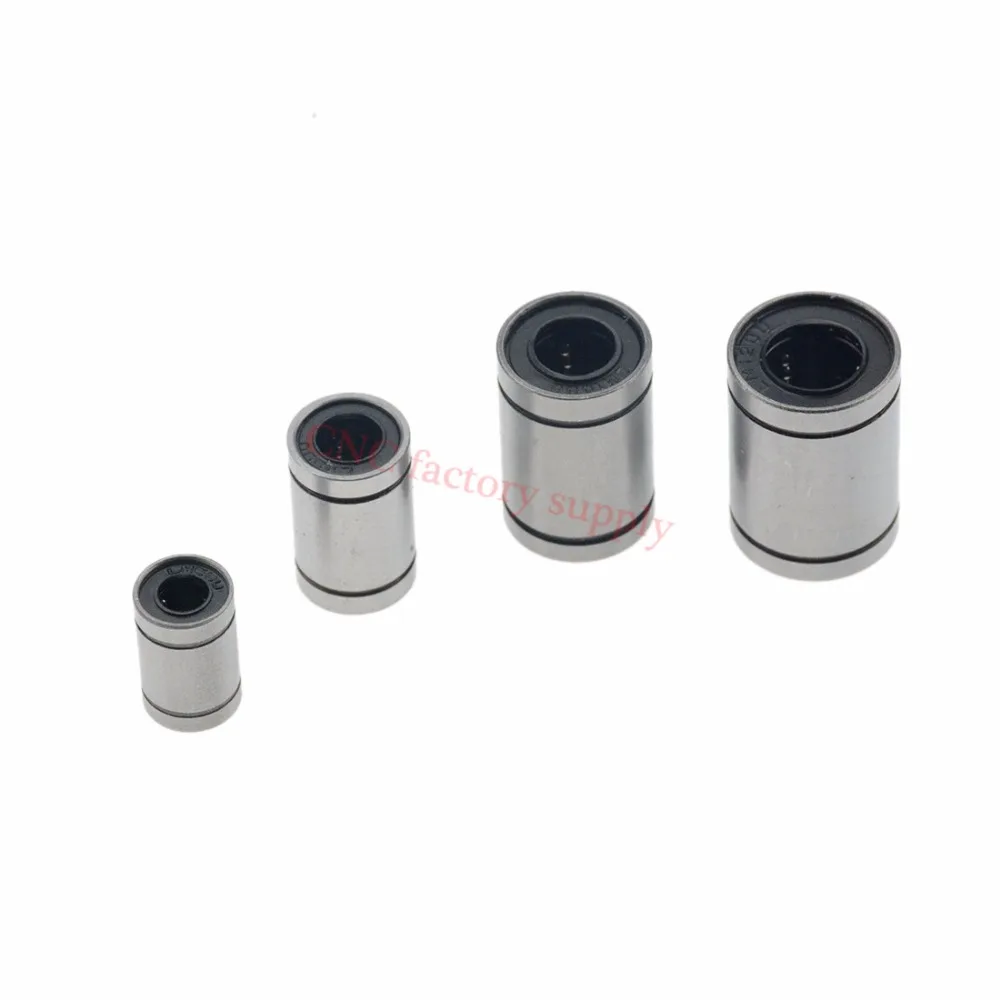 

2pcs/lot LM6UU LM8UU LM10UU LM8LUU LM6LUU LM12UU LM3UU LM4UU LM5UU long type 8mm linear ball bearing CNC parts for 3D printer
