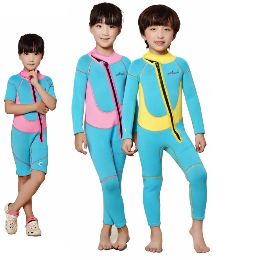 2.5mm Neoprene Wetsuits for Kids/Baby Spring/Winter/ Autumn Swimsuit