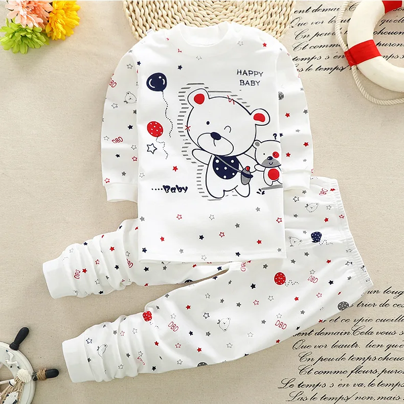 Newborn Winter baby boys baby girls clothes cotton Baby girls Clothes Set 2PCS Cartoon baby Boy Clothes kids Clothing Sets bebes