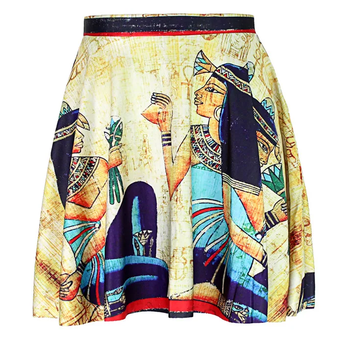 Anti Samely Summer Fashion Women 3D Printed Egyptian character Mini