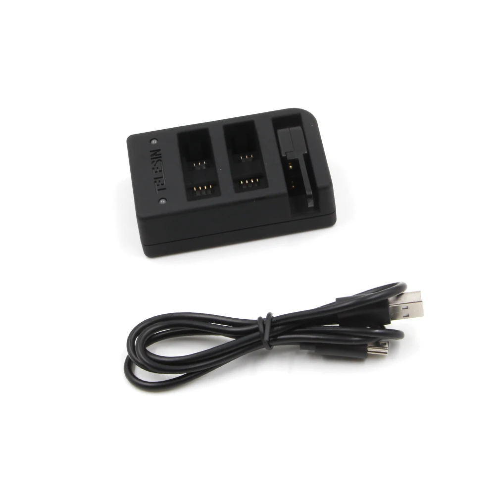 Универсальное зарядное устройство TELESIN 3 канала USB слота Wi Fi дистанционное