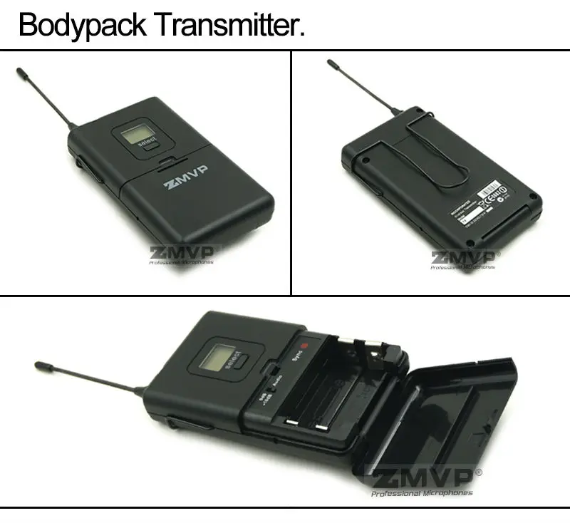 Zmvp UHF профессиональный SLX14 Беспроводной микрофон Системы с SLX нательный передатчик лацкан петличный микрофон группа R5 800-820 МГц