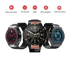 H2 Smart Watch MTK6580 1.39inch 400*400 GPS Wifi 3G Heart Rate Monitor 1GB 16GB Watch 5MP Camera Smartwatch For Android