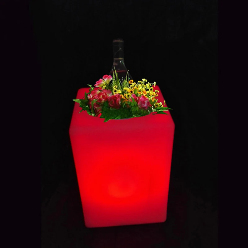 

L10.5cm*W10.5cm*H15cm LED Magic Table Lamp Waterproof 16 color Changeable Luminous Light for Coffee Bar Table Free shipping 1pc