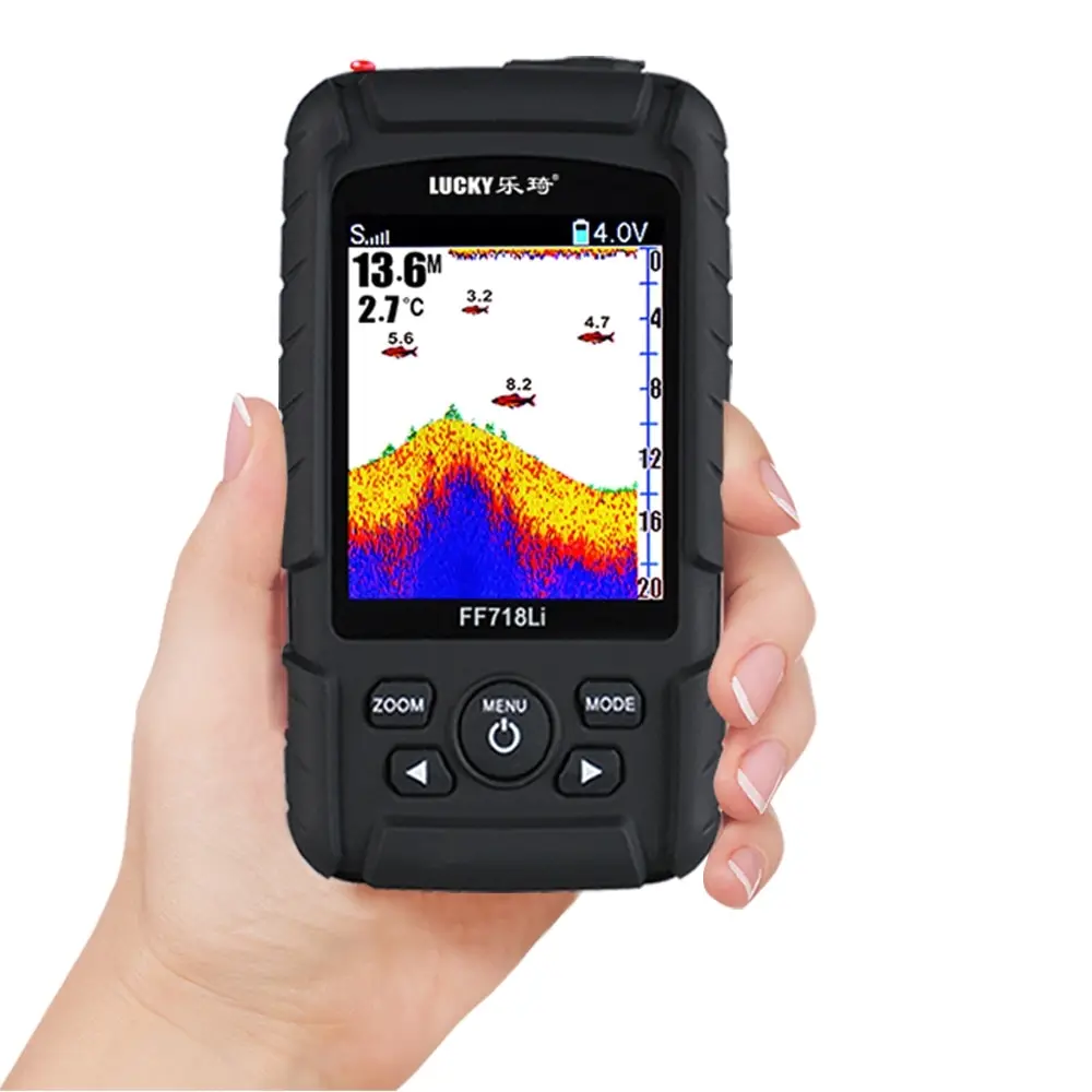 

LUCKY FF718LiC 328ft /100m Wireless Sea Fish Finder Sonar Transducer 2-in-1 Wired/Wireless Sensor Portable Fish Finder De Pesca