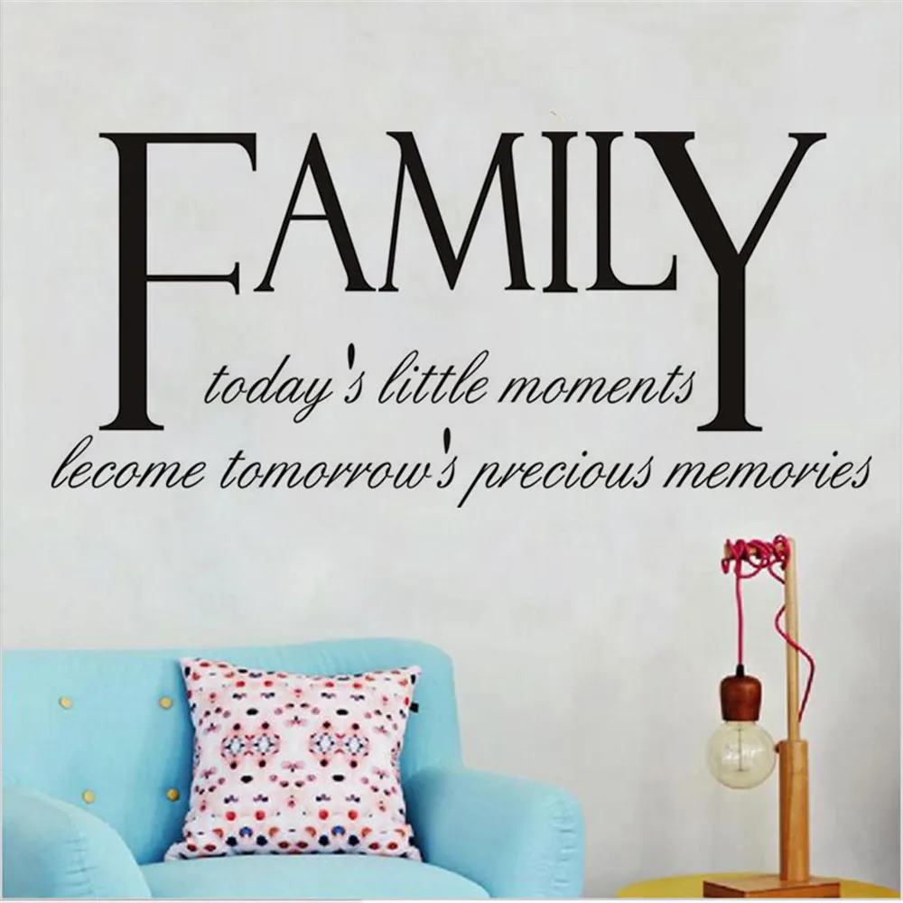 

DIY Family Removable Wall Decal Family Home Sticker Mural wall stickers home decor living room papel de parede para quarto