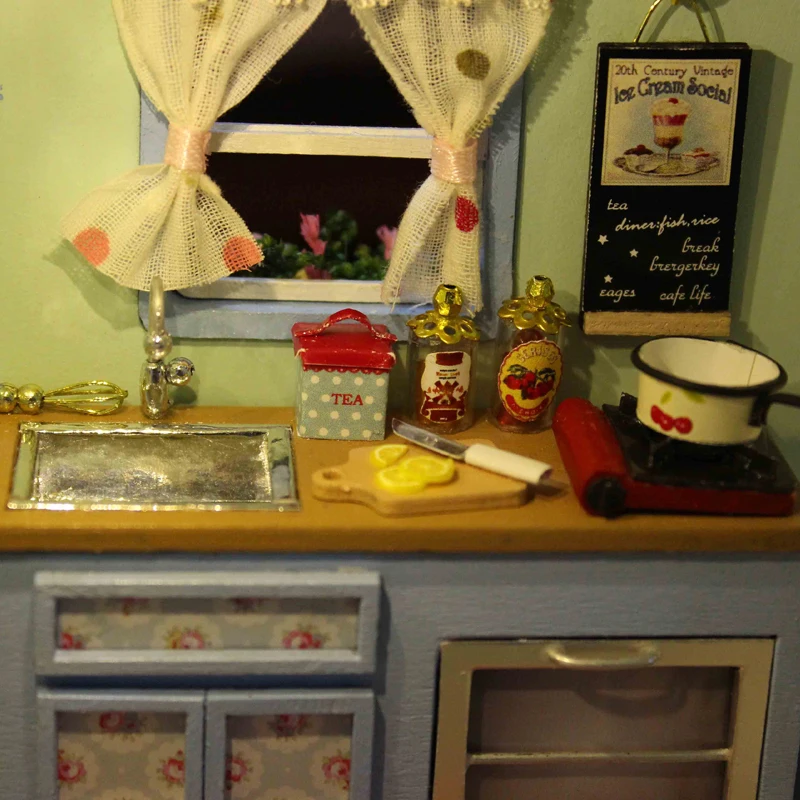 Миниатюрный Кукольный домик сделай сам мебель деревянный ручной работы для
