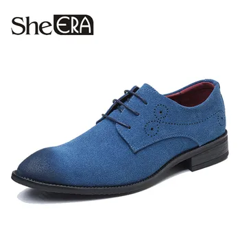 

2019 New Office Men's Dress Suit Shoes Italian Style Wedding Men Casual Shoes Suede Shoes Man Formal Party Footwears Drop Ship