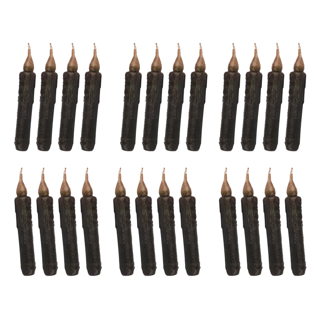 PACK 24PCS Battery Operated Flameless Led Candle Flickering Decorative Dinner/Taper Candle 17cm