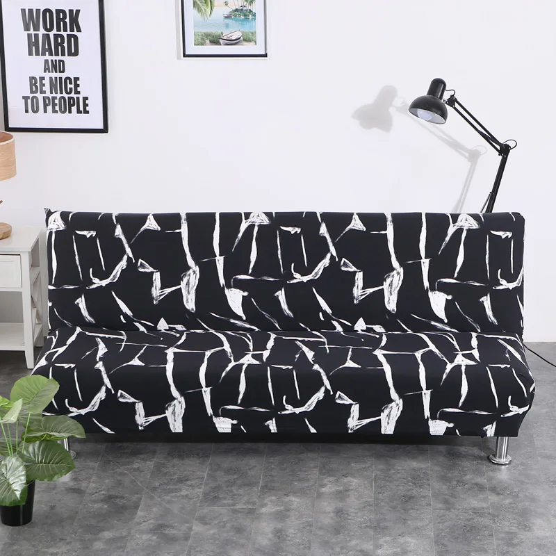 

WLIARLEO Sofa Bed Cover 100% Polyester Elastic Stretch Seat Covers For Couch With No Armrest fundas de sofa for Living/Drawing