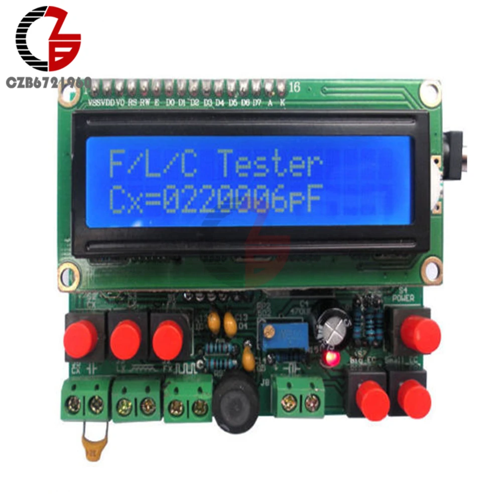 Offer Schematic ! Digital Secohmmeter Frequency Capacitance Inductance Meter CF Inductor Capacitor Tester Permittimeter DIY Kit afbeelding