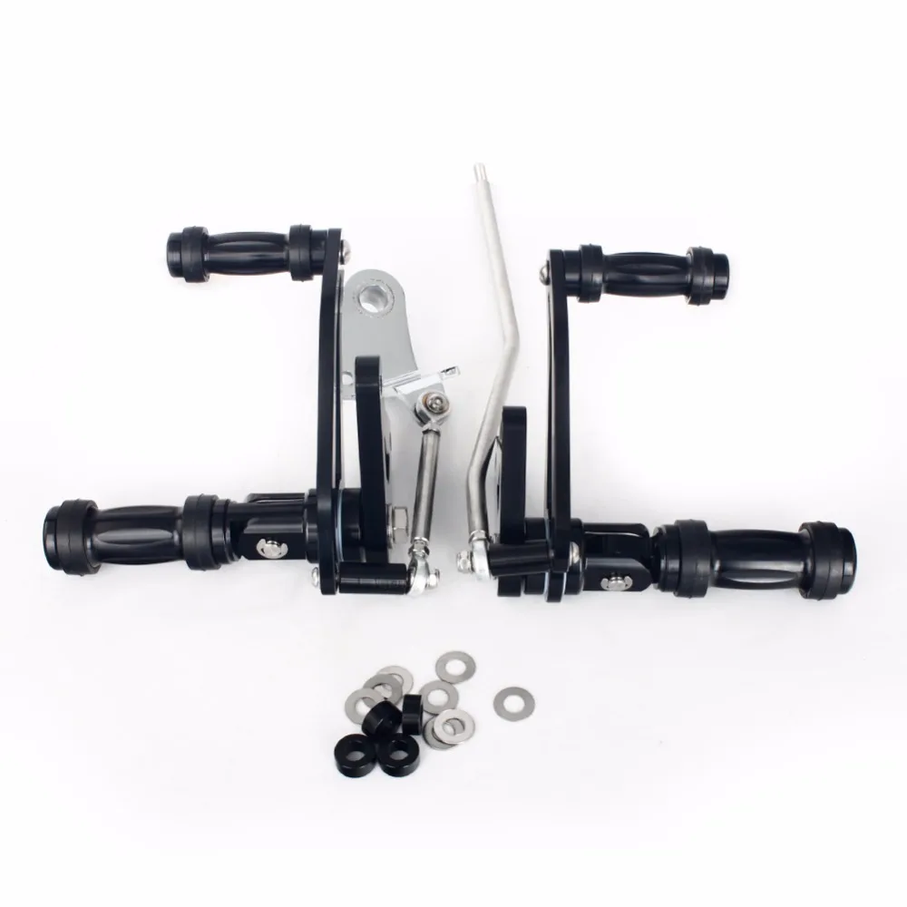 

BIKINGBOY for Honda VT750 Shadow Spirit 00 01 02 03 04 05 06 forward control Rearsets Rear Sets Foot Pegs Rest Motorcycle Racing