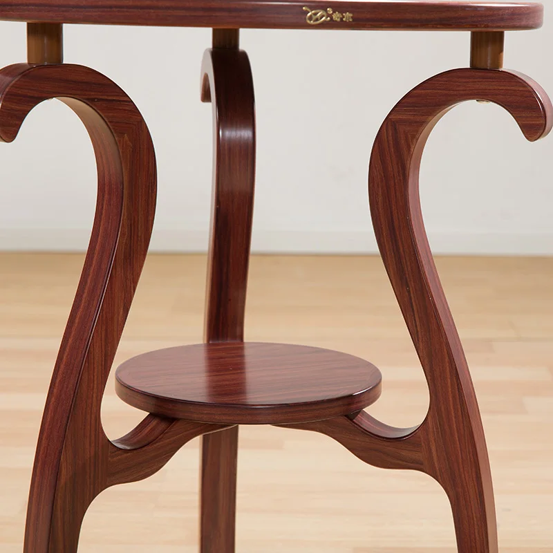 new 2018 Solid wood tea table antique furniture round Retro wooden self-contained end table suitable for the living room M233